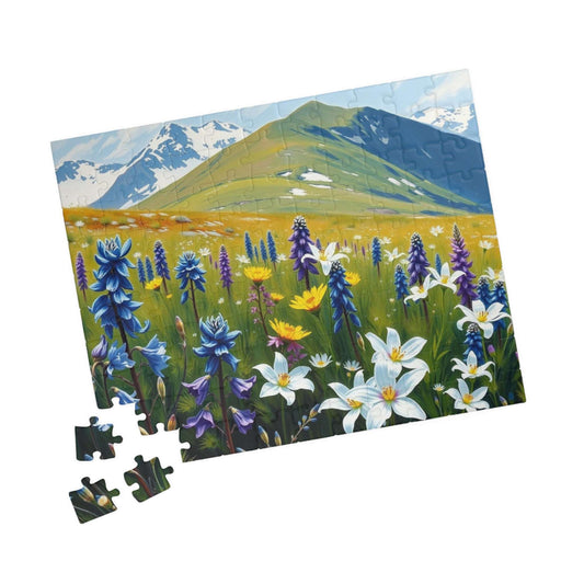 Floral Landscape Puzzle - Nature Themed Jigsaw Game for Adults, Indoor Home Activity, Family or Solo Fun, Best Gift for Puzzle Lover Art Fan Puzzle The Puzzle Chest