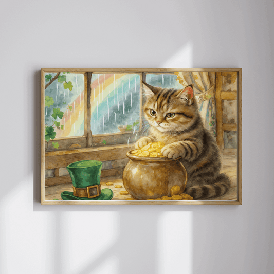 St. Patrick’s Day Lucky Cat Jigsaw Puzzle – Fun Family Puzzle Game, Cat Lover Gift, Relaxing Home Entertainment & Game Night Activity Puzzle The Puzzle Chest