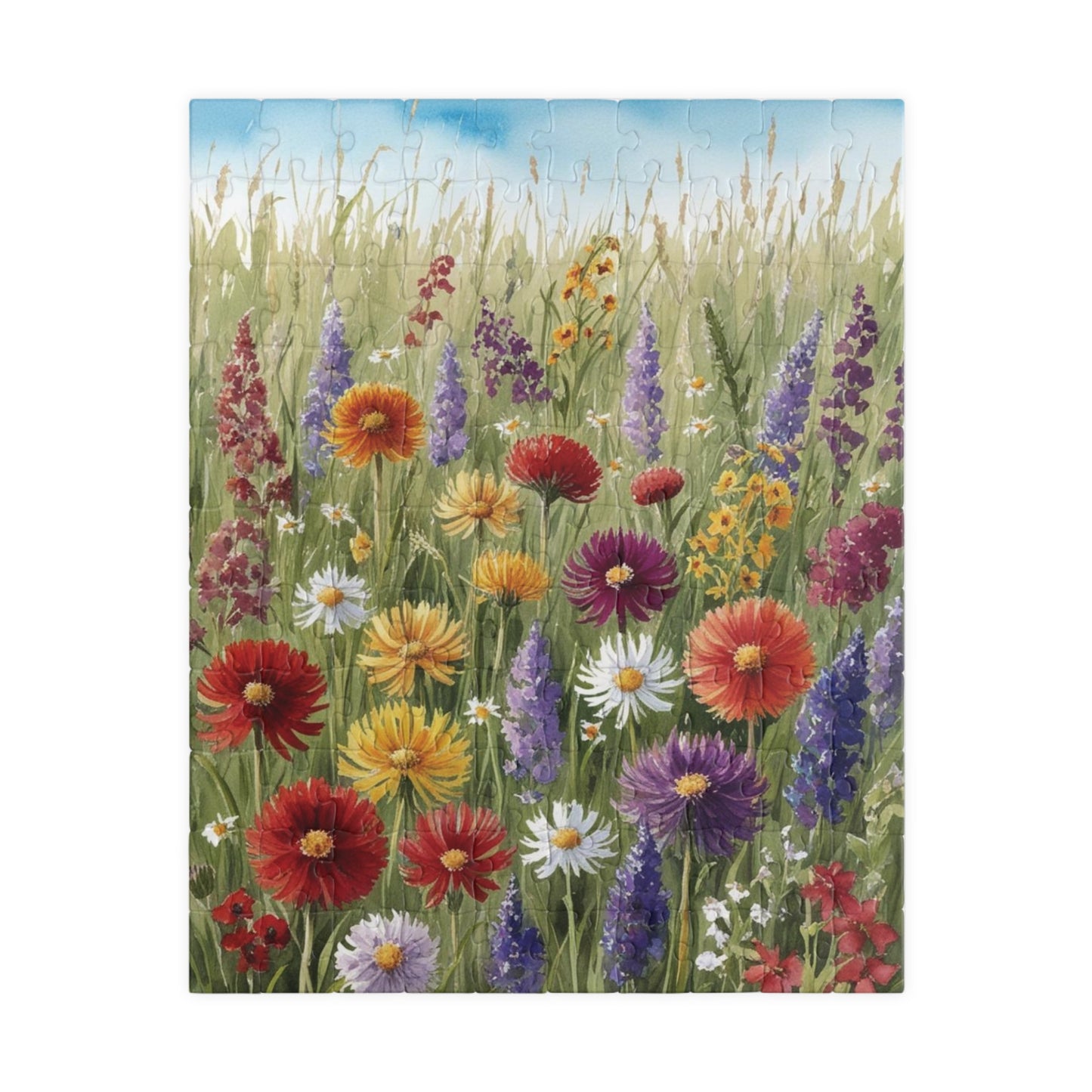 Wildflower Meadow Jigsaw Puzzle for Adult Home Entertainment, 110-1014 Piece, Gift for Puzzle Loving Friends, Family Game Night, Creative Leisure Activity 110 pcs (Vertical) Puzzle The Puzzle Chest