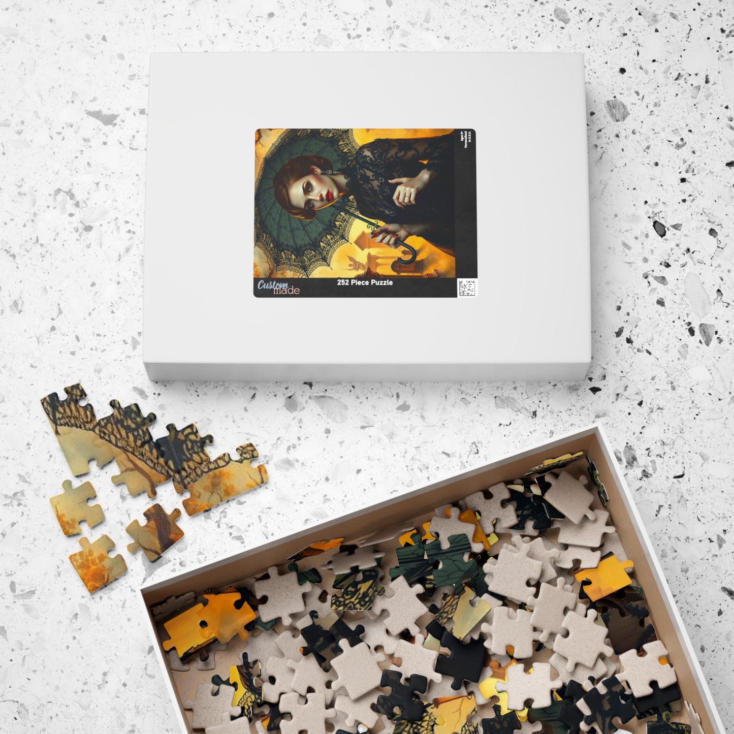 Gothic Lady Jigsaw Puzzle - Enchanting Vintage Design, Perfect Gift for Puzzle Lovers, Home Entertainment, Relaxation, Family Fun Puzzle The Puzzle Chest