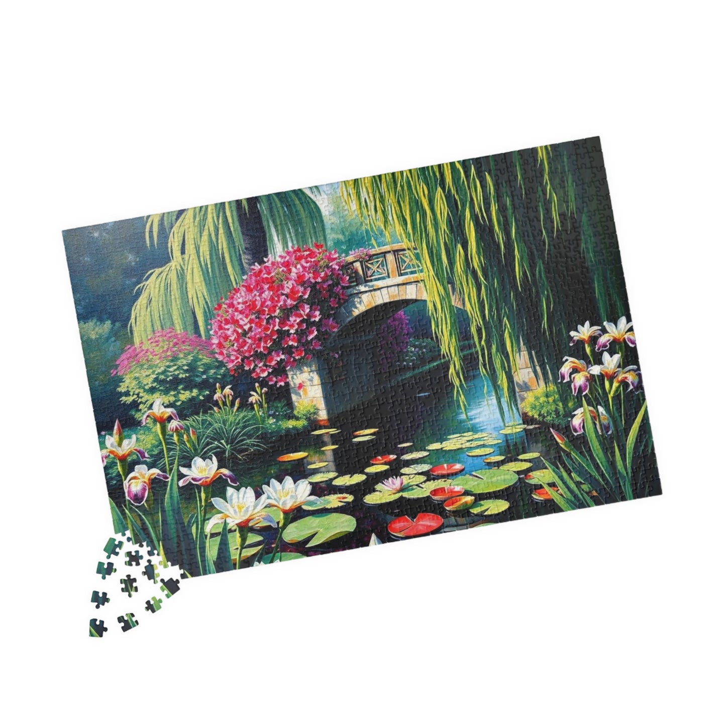Serene Garden Puzzle - 110-1014 Piece Landscape Jigsaw Game, Gift for Nature Lovers, Family Game Night, Mindfulness Activity Puzzle The Puzzle Chest