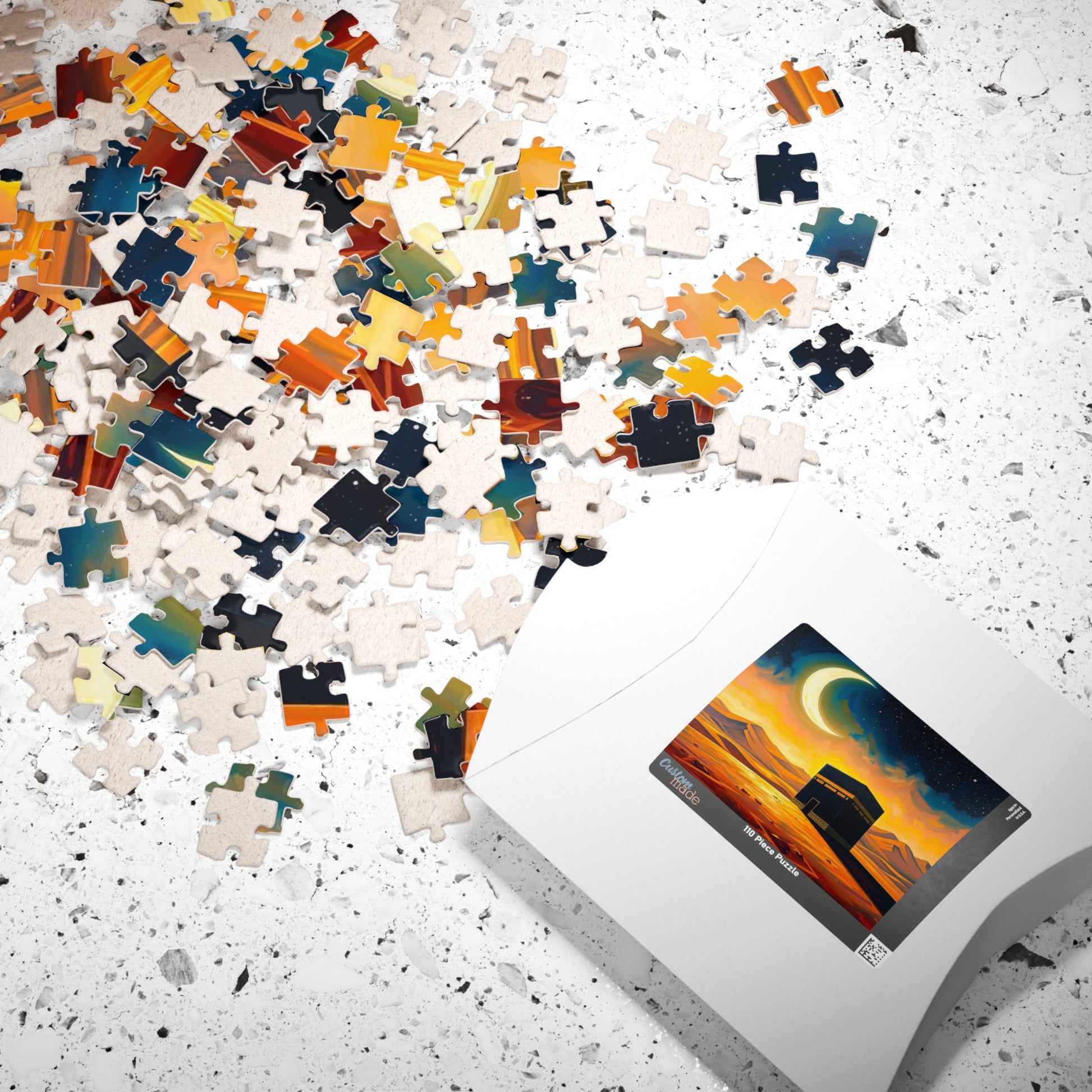 Islamic Jigsaw Puzzle - Kaaba Desert Oasis | Family Game, Gift for Friend Muslim, Home Entertainment, or Celebrations Puzzle The Puzzle Chest