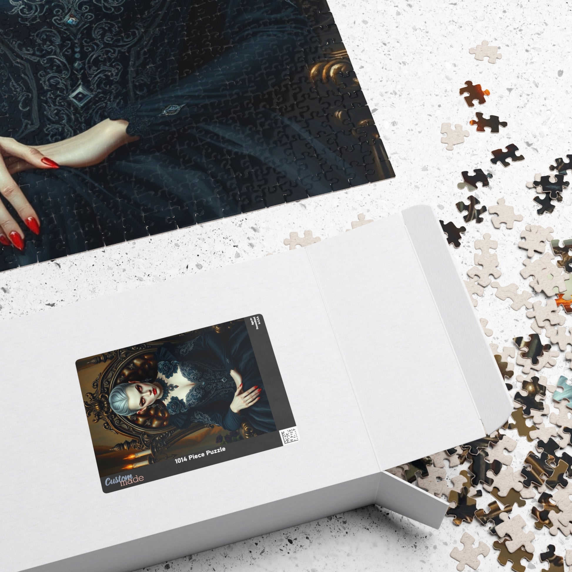 Gothic Vampire Puzzle, Dark Fantasy Art Jigsaw Game for Adult Puzzle Lovers, Home Entertainment, Gift for Friends, Mindfulness Brain Teaser Puzzle The Puzzle Chest