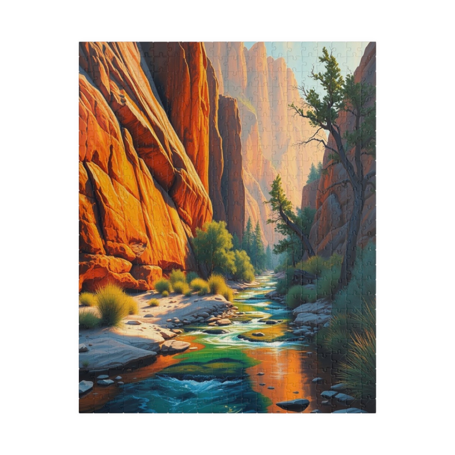Scenic River Puzzle, 110-1014 Piece Jigsaw Game for Adults, Nature Lovers Gift, Family Game Night, Relaxing Art Decor 520 pcs (Vertical) Puzzle The Puzzle Chest