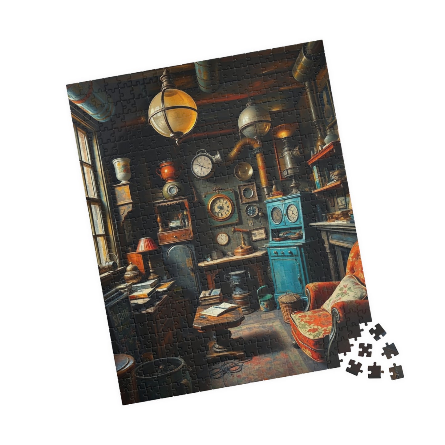 Cozy Steampunk Home Office Puzzle - 110, 252, 520, 1014-piece, Perfect for Family Night, Unique Gift for Puzzle Lovers, Relaxing Activity Puzzle The Puzzle Chest