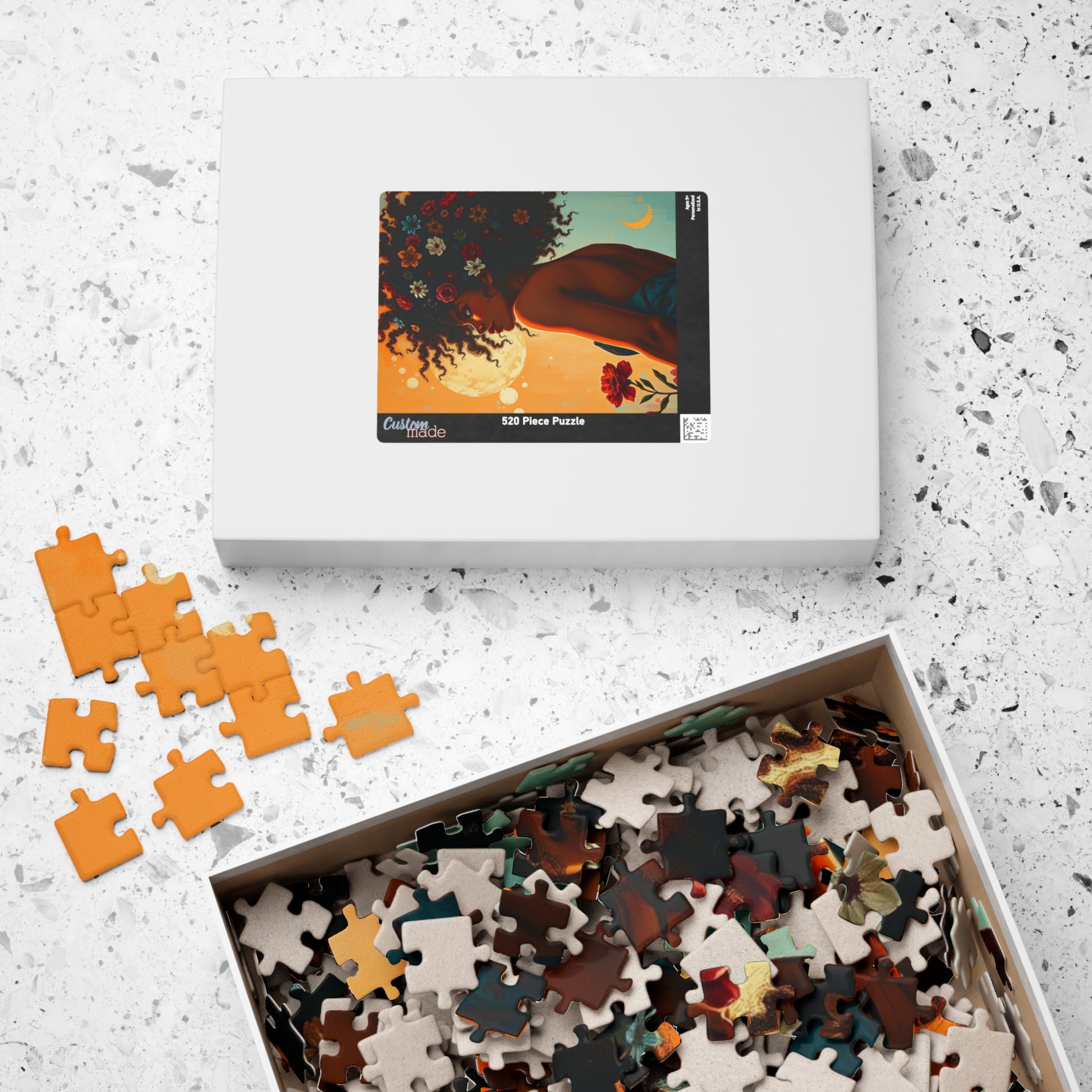 Black Art Jigsaw Puzzle - African American Woman, Gift for Afrocentric Art Lover, Fun Family Game Night, Mindfulness Activity Brain Teaser Puzzle The Puzzle Chest
