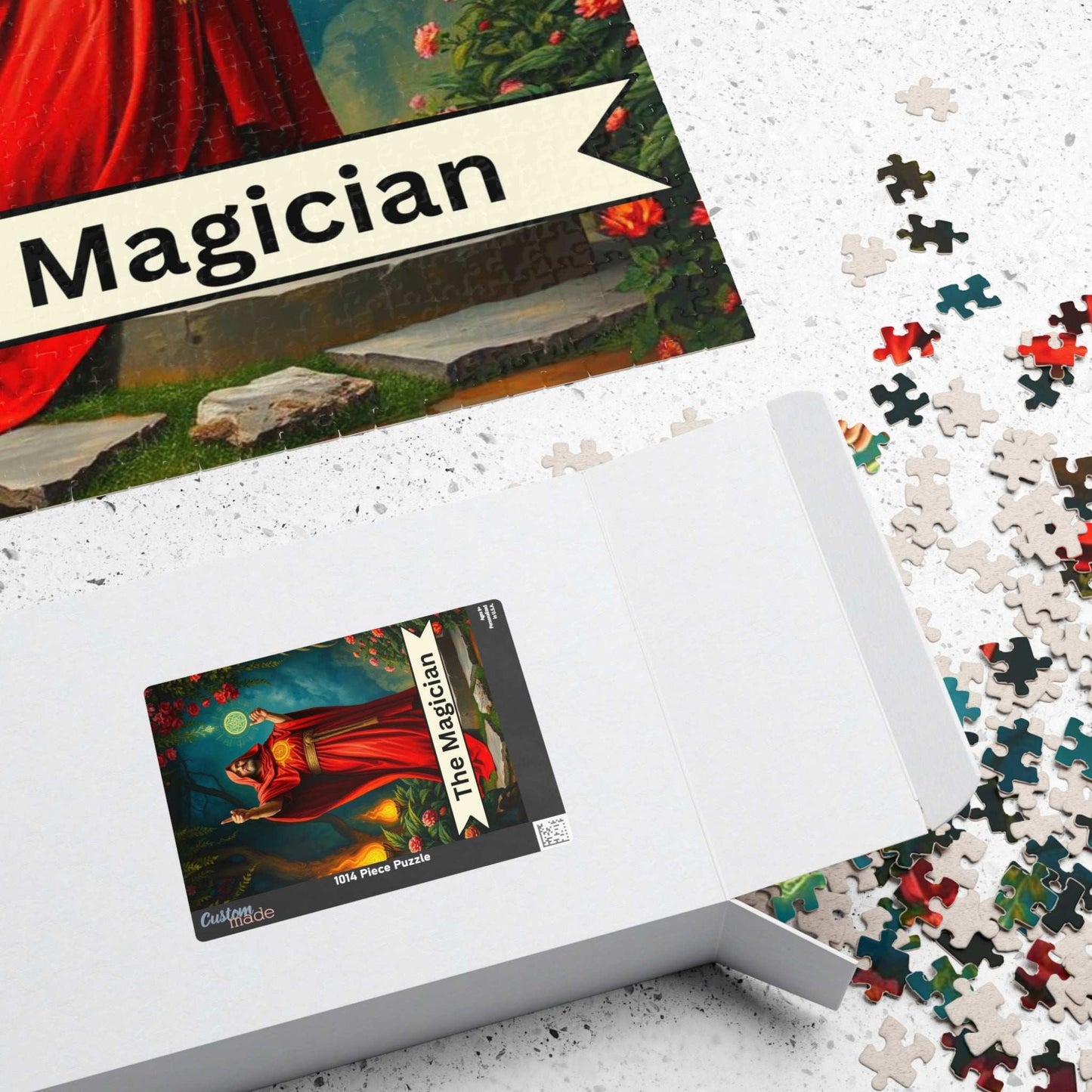 Mystical Magician Puzzle - Tarot Card Style 110-1014 Piece Jigsaw, Gift for Magic Lovers, Unique Home Decor, Family Fun, Mindful Activity Puzzle The Puzzle Chest