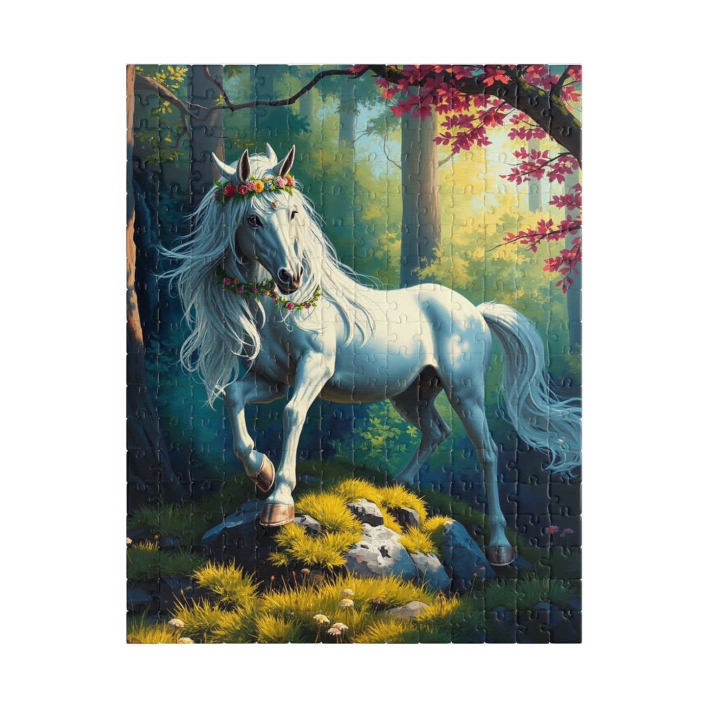 Magical Unicorn Puzzle - 110, 252, 520, 1014-piece, Jigsaw Game for Adults, Fantasy Lover Gift, Mindfulness Activity, Home Entertainment 252 pcs (Vertical) Puzzle The Puzzle Chest
