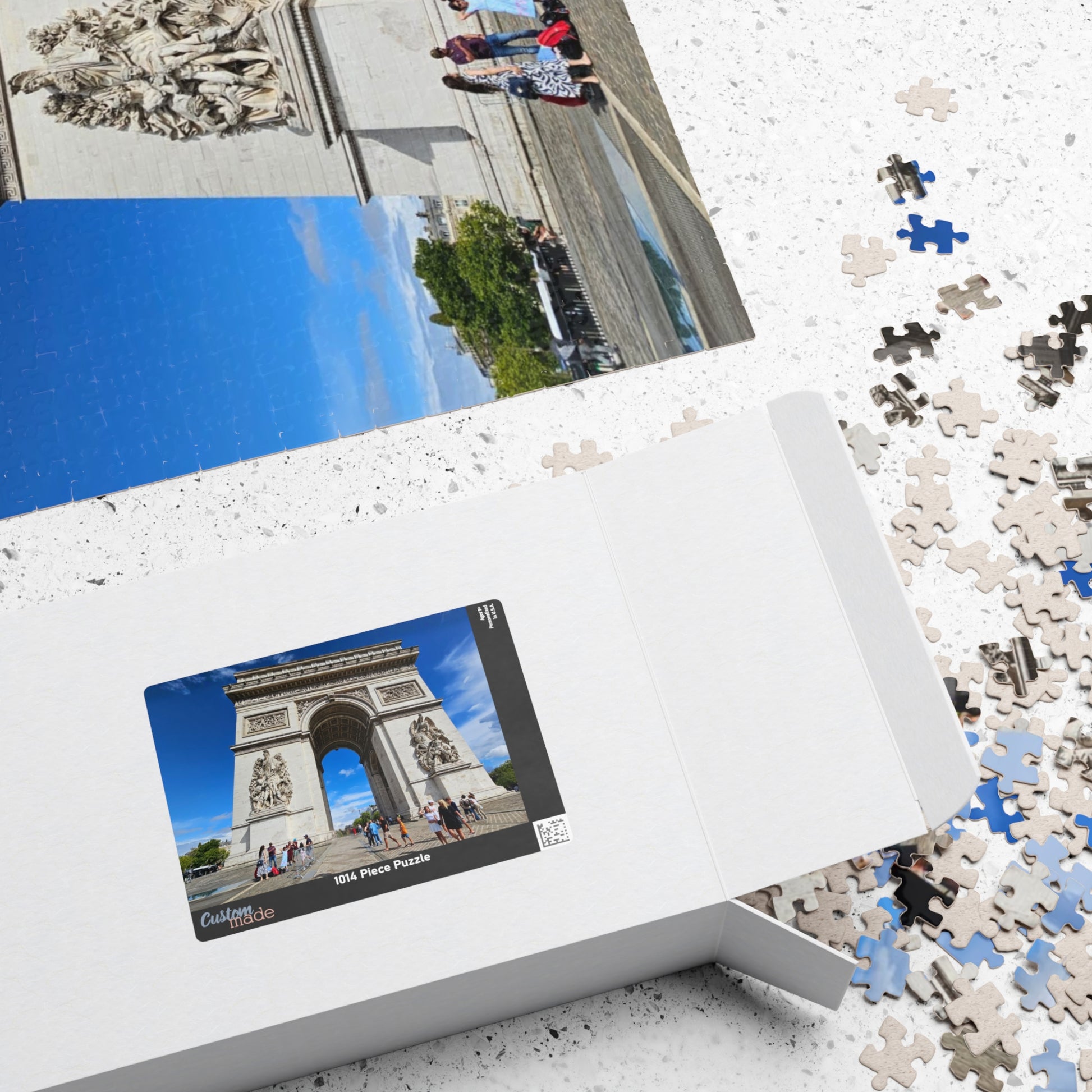 Arc de Triomphe Puzzle - Realistic View, French Architecture Jigsaw Game for Adults, Parisian Landmark Gift, Brain Teaser, Travel Theme Puzzle The Puzzle Chest