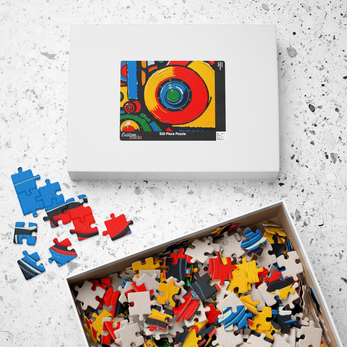 Colorful Abstract Jigsaw Puzzle, 110, 252, 520, 1014-piece, Mindful Fun, Art Lover Gift, Family Activity, Game Night Essential, Brain Teaser Puzzle The Puzzle Chest