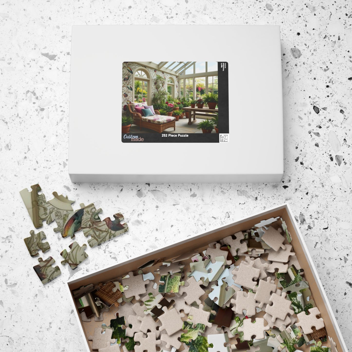 Vintage Sunroom Serenity Puzzle, Relaxing Adult Jigsaw Game for Family Bonding Activity or Solo Fun, Nature Scene, Puzzle Enthusiast Gift Puzzle The Puzzle Chest