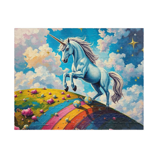 Unicorn Rainbow Puzzle | 110-1014 Piece Mythical Theme Jigsaw | Fun Family Activity, Mental Exercise, Puzzle Lover Holiday Birthday Gift 252 pcs (Horizontal) Puzzle The Puzzle Chest