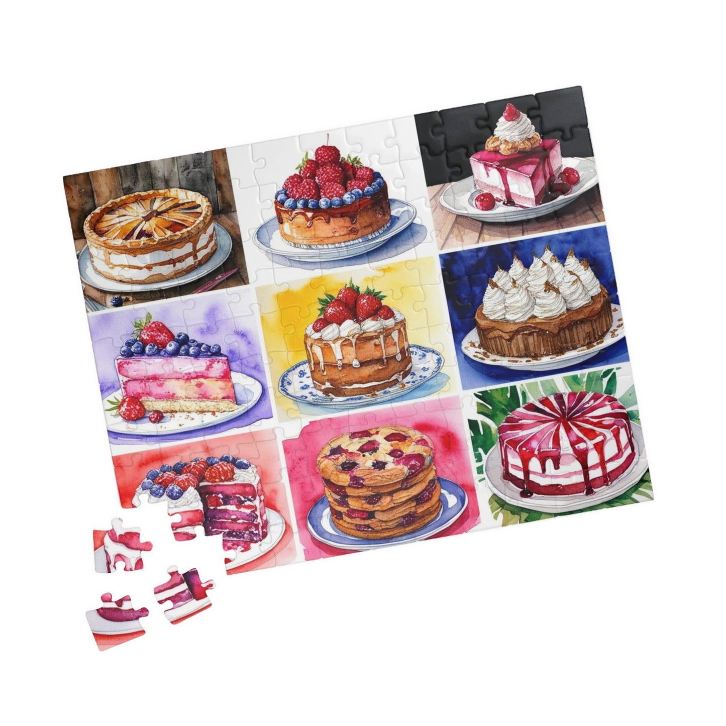 Dessert Jigsaw Puzzle for Adults - Foodie Collage, Holiday Birthday Gift for Friends, Mindful Brain Teaser, Fun Family Game Night Puzzle The Puzzle Chest