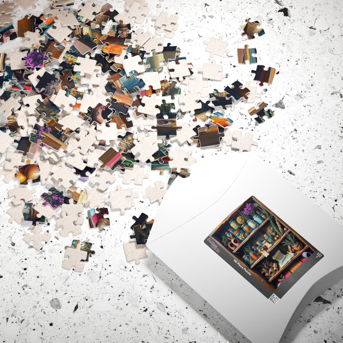 Botanical Garden Shelf Puzzle - Nature Lover's Jigsaw, Folk Art Home Decor, Gift for Adults, Eco-Friendly Cozy Indoor Activity, Brain Teaser Puzzle The Puzzle Chest