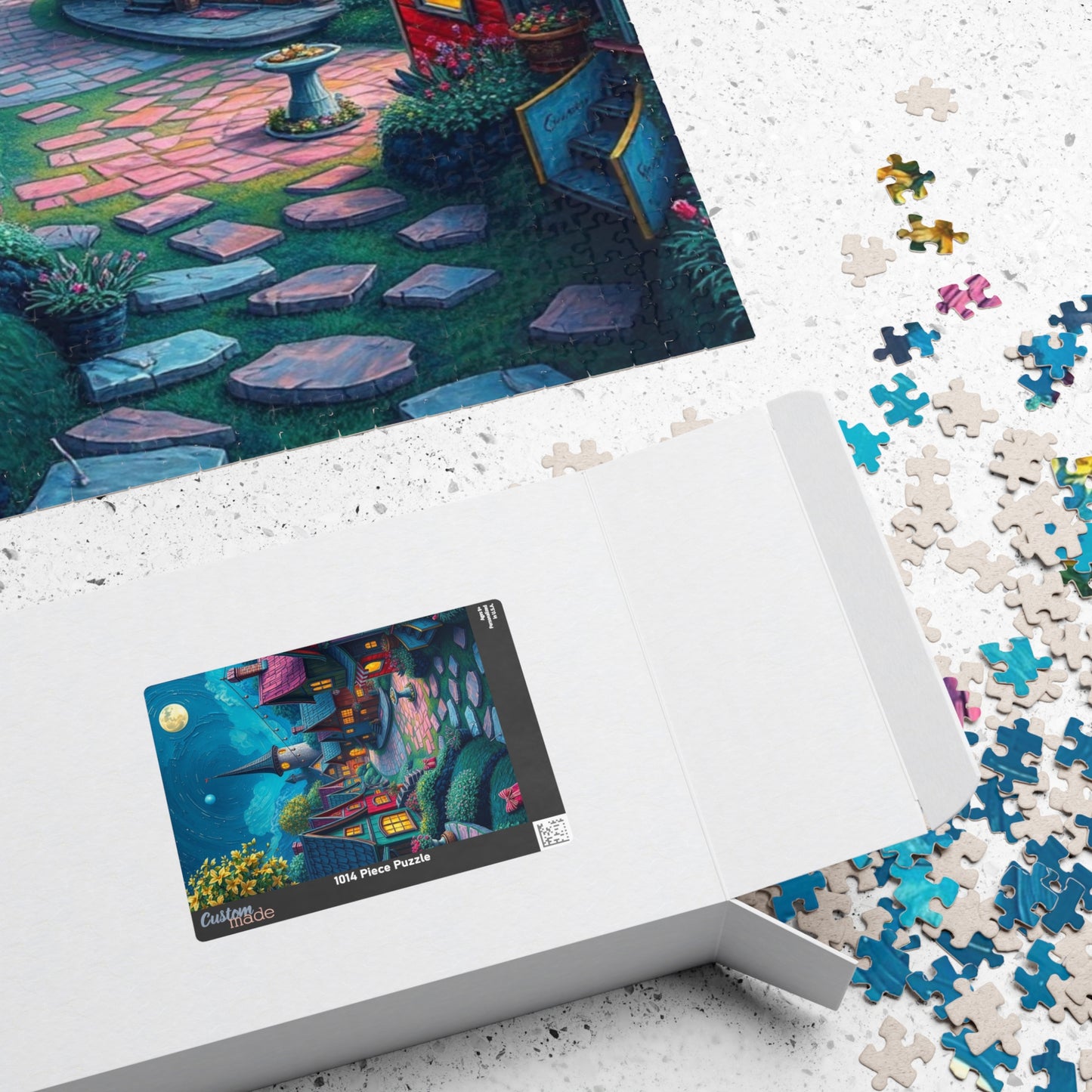 Whimsical Nighttime Village Puzzle - 110, 252, 520, 1014-piece, Ideal for Family Game Night, Mental Exercise, Gift for Puzzle Lovers The Puzzle Chest