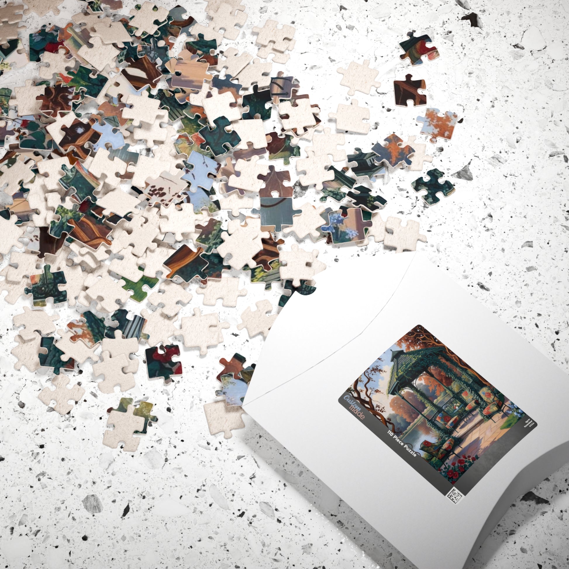 Relaxing Garden Scene Puzzle - Landscape Jigsaw Game, Perfect for Family Game Night, Cozy Evenings, Puzzle Lover Gift, Fun Solo Activity Puzzle The Puzzle Chest