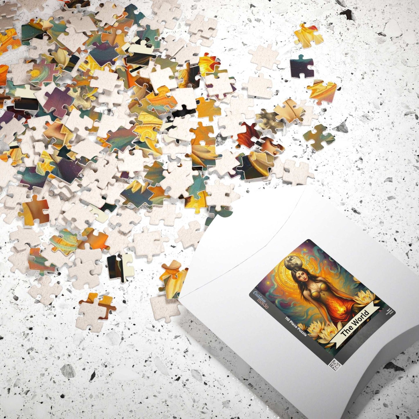 The World Goddess Puzzle - Tarot Card Style Jigsaw 110 - 1014 Pieces, Holiday Birthday Gift for Friends, Family Game Night, Mindful Activity Puzzle The Puzzle Chest