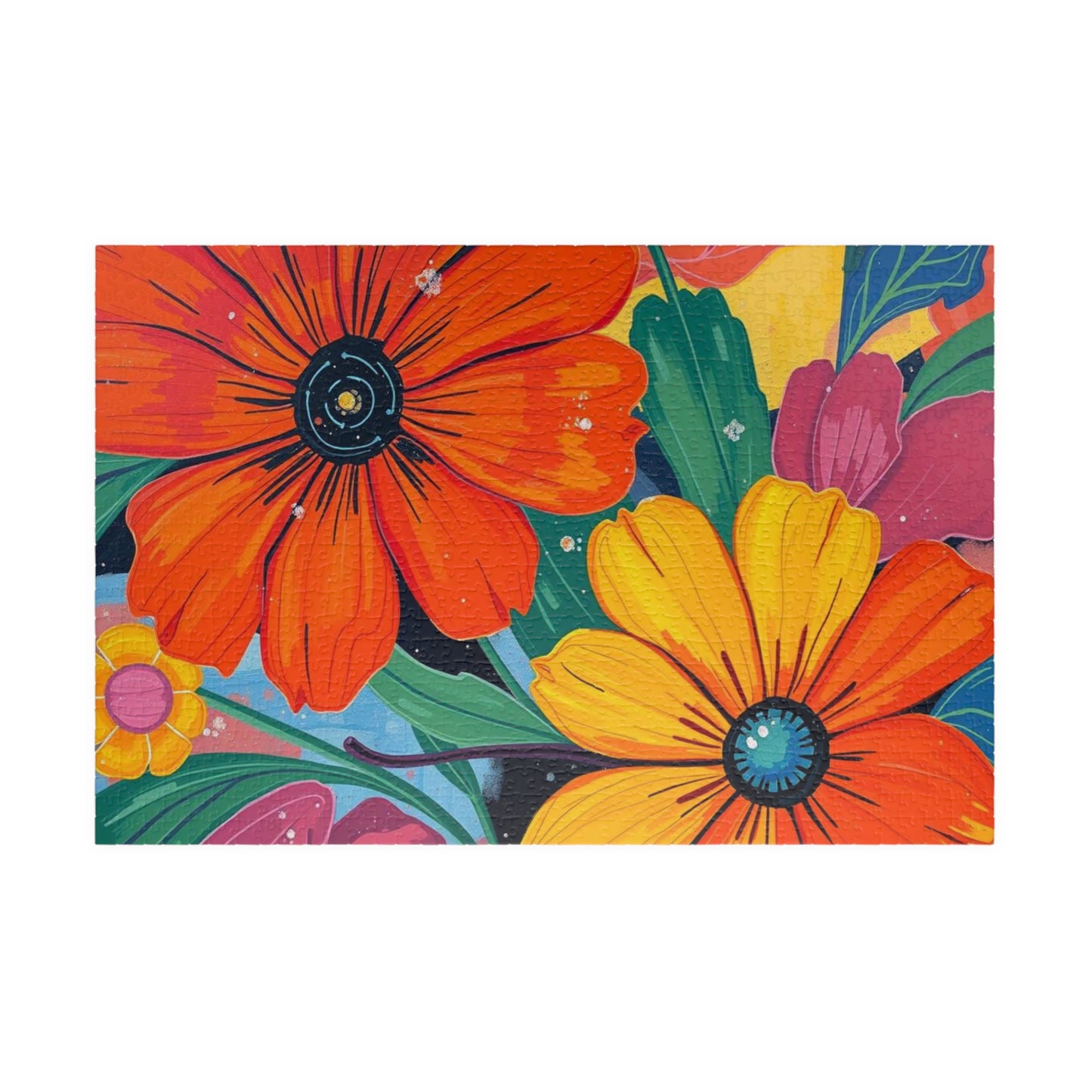 Vibrant Floral Jigsaw Puzzle, Perfect Gift for Nature Lovers, Family Fun Game Nighht, Adult Indoor Entertainment, Brain Teaser 1014 pcs (Horizontal) Puzzle The Puzzle Chest