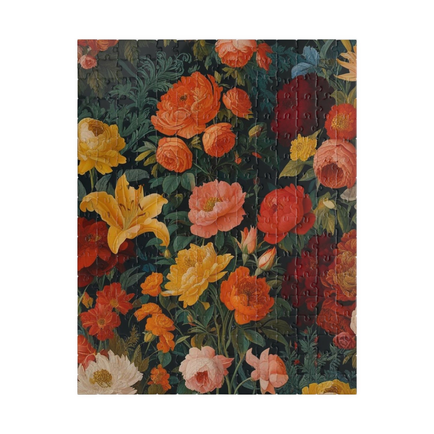 Floral Puzzle Art - A Vibrant 110-1014 Piece Flower Design, Friend Gift for Puzzle Lover, Art Lover, Floral Enthusiasts, Family Game Night 252 pcs (Vertical) Puzzle The Puzzle Chest