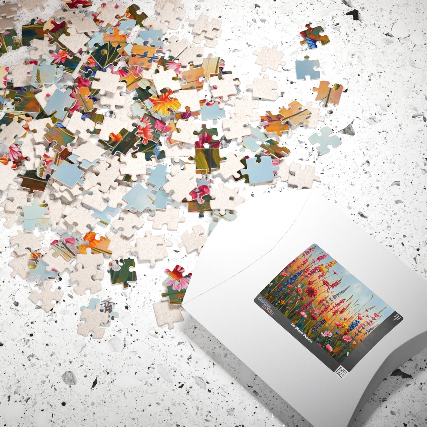 Colorful Floral Jigsaw Puzzle | 110, 252, 520, 1014-piece | Perfect Home Entertainment, Fun Indoor Activity, Brain Teaser, Nature Lover Gift Puzzle The Puzzle Chest