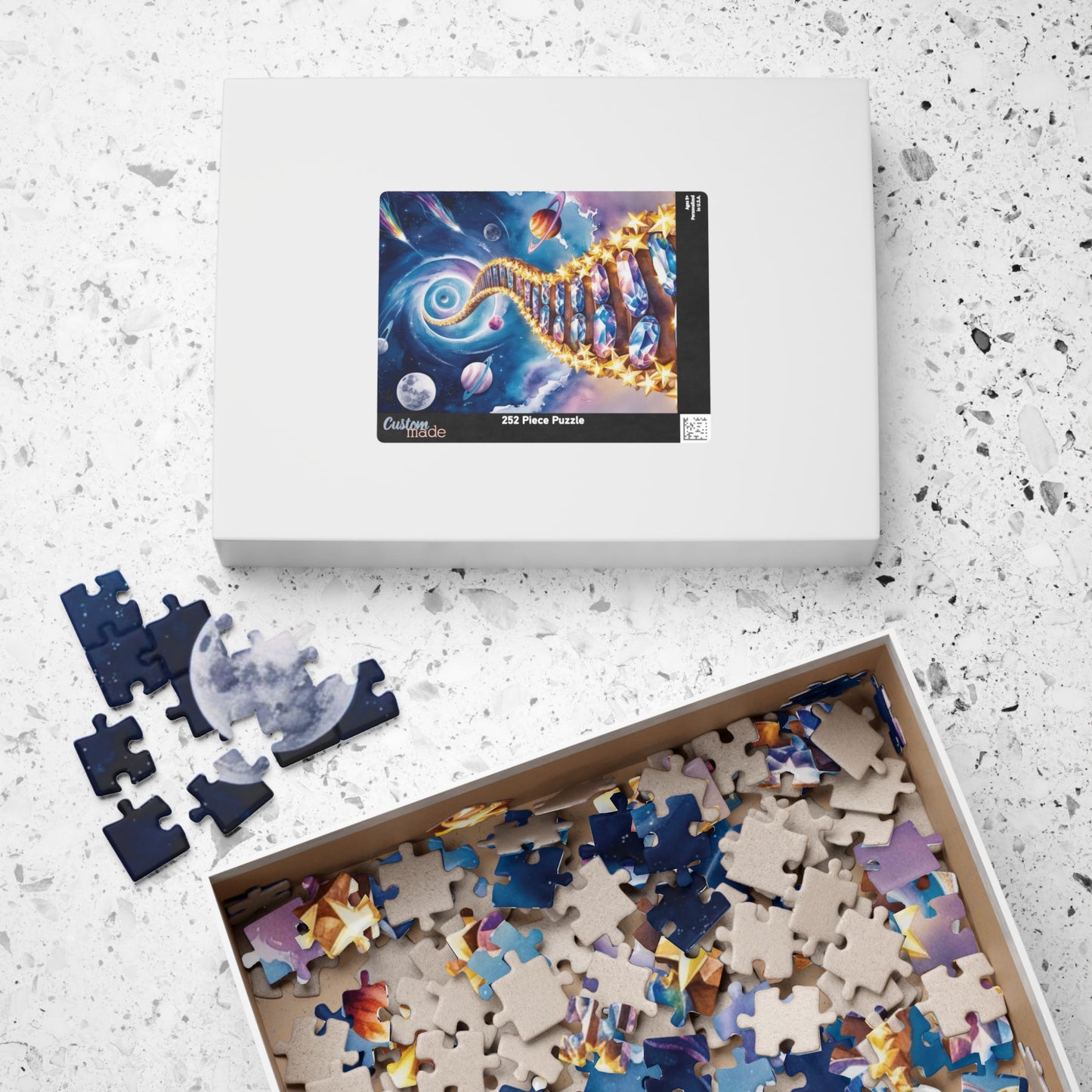 Trippy Space Jigsaw Puzzle, Celestial Stairway Starry Sky 252 520 1014 Pieces, Galaxy Puzzle, Mind-bending Gifted Puzzle Dreamscape Puzzle The Puzzle Chest