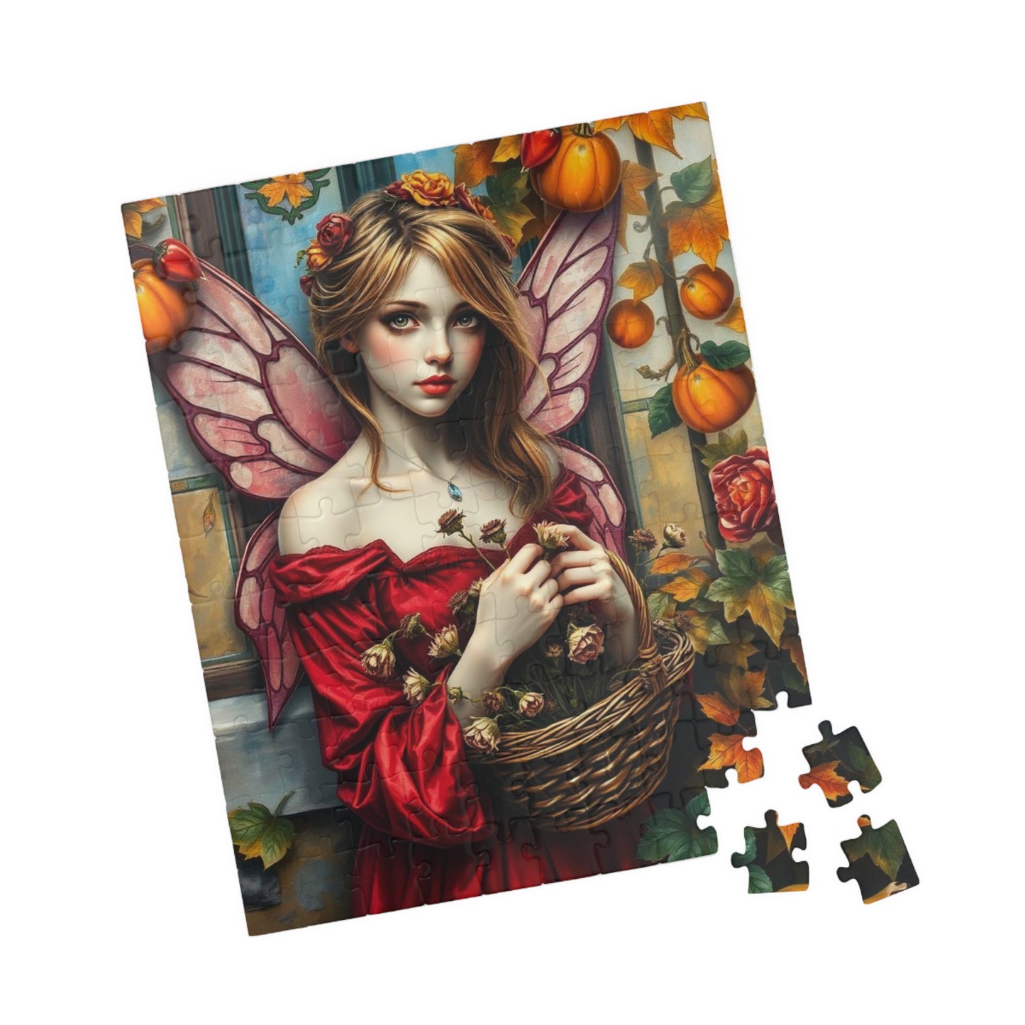 Melancholy Fairy Jigsaw Puzzle - Autumnal Backdrop, 110-1014 Piece Fantasy Artwork for Family Fun, Gift for Puzzle Lover, Unique Home Decor Puzzle The Puzzle Chest