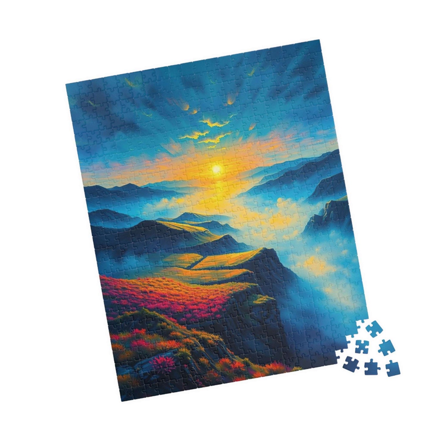 Serene Sunrise Jigsaw Puzzle - 110, 252, 520, 1014 pieces, Puzzle for Relaxation, Fun Family Bonding, Gift for Nature Lovers, Home Decor Puzzle The Puzzle Chest