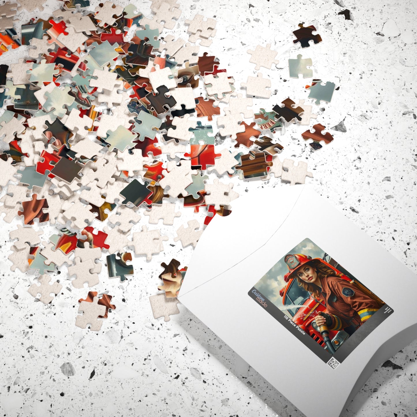 Woman Firefighter Jigsaw Puzzle - 110-1014 Piece | Holiday or Birthday Gift for Firefighters, Fun Family Game Night, Mindfulness Activity Puzzle The Puzzle Chest