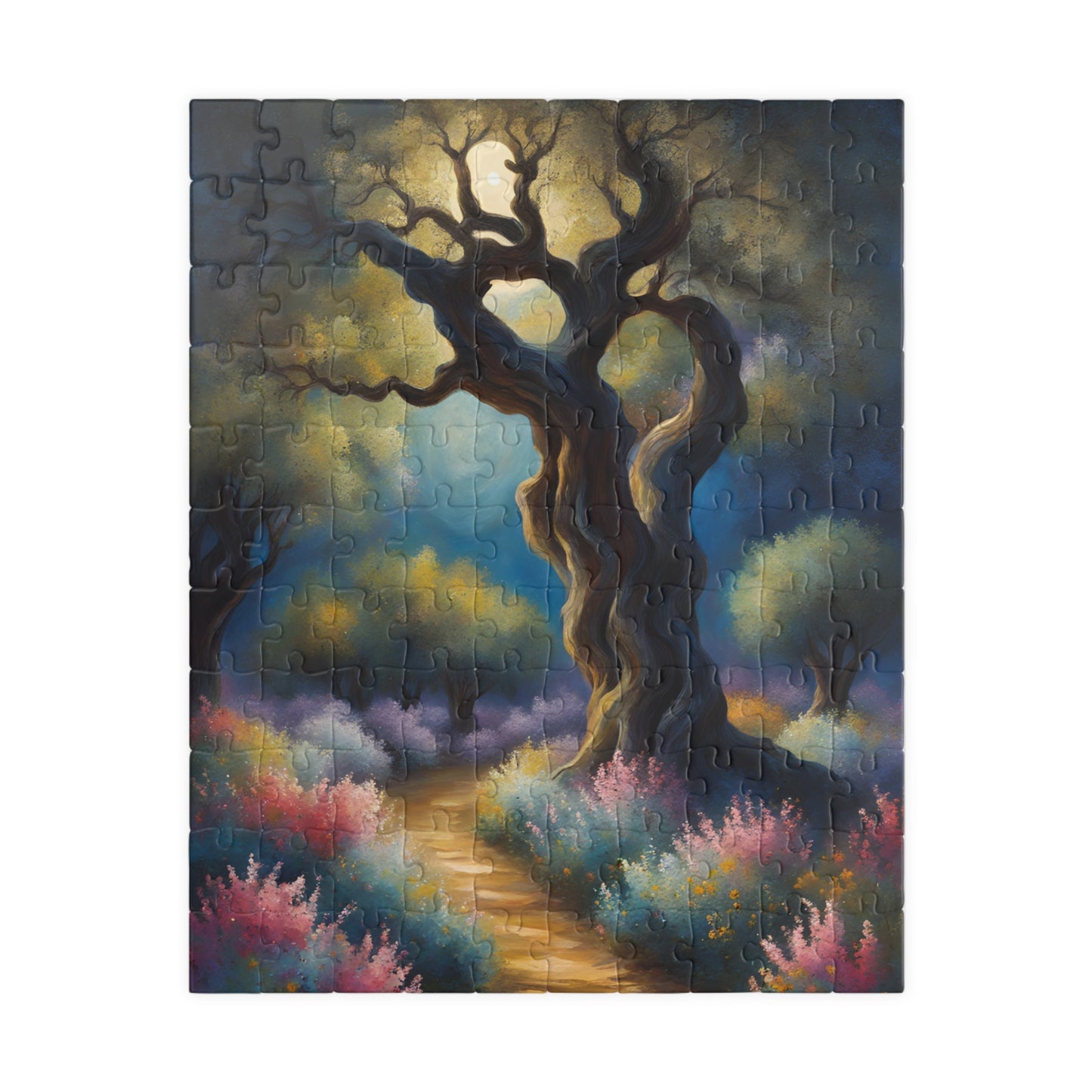 Garden of Gethsemane Olive Trees Jigsaw Puzzle, Religious Theme Faith-Based Tabletop Game, Meditation Activity, Stress Relief, Unique Gift 110 pcs (Vertical) Puzzle The Puzzle Chest