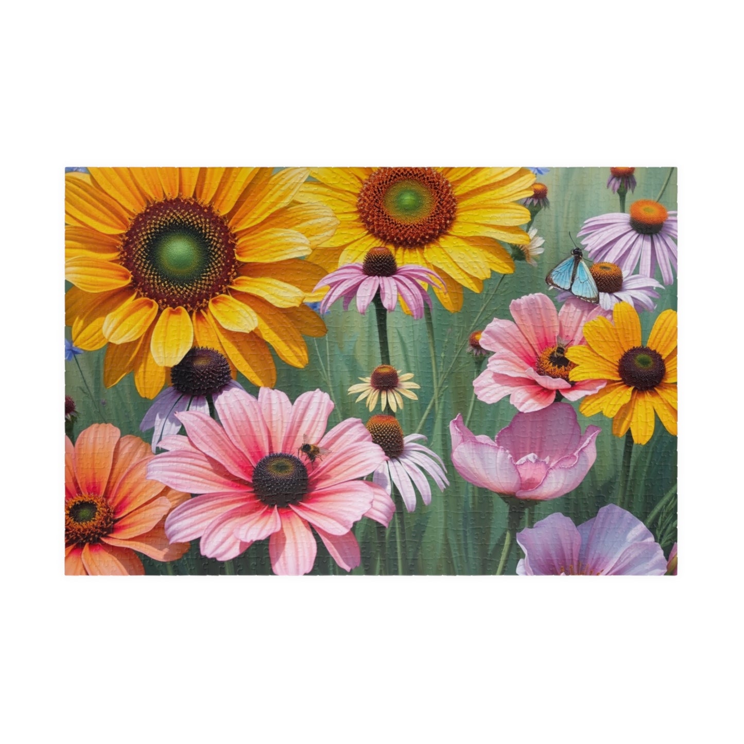 Floral Delight Jigsaw Puzzle - 110-1014 Piece | Perfect Gift for Nature Lover, Home Entertainment, Mindfulness Activity, Indoor Game 1014 pcs (Horizontal) Puzzle The Puzzle Chest