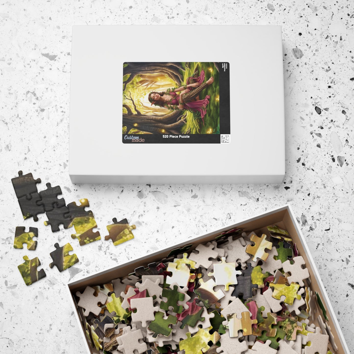 Forest Nymph Jigsaw Puzzle, Mythical Creature Woodland Tabletop Game, Fantasy Lover Gift, Relaxing Hobby, Mindfulness Activity, Nature Puzzle The Puzzle Chest