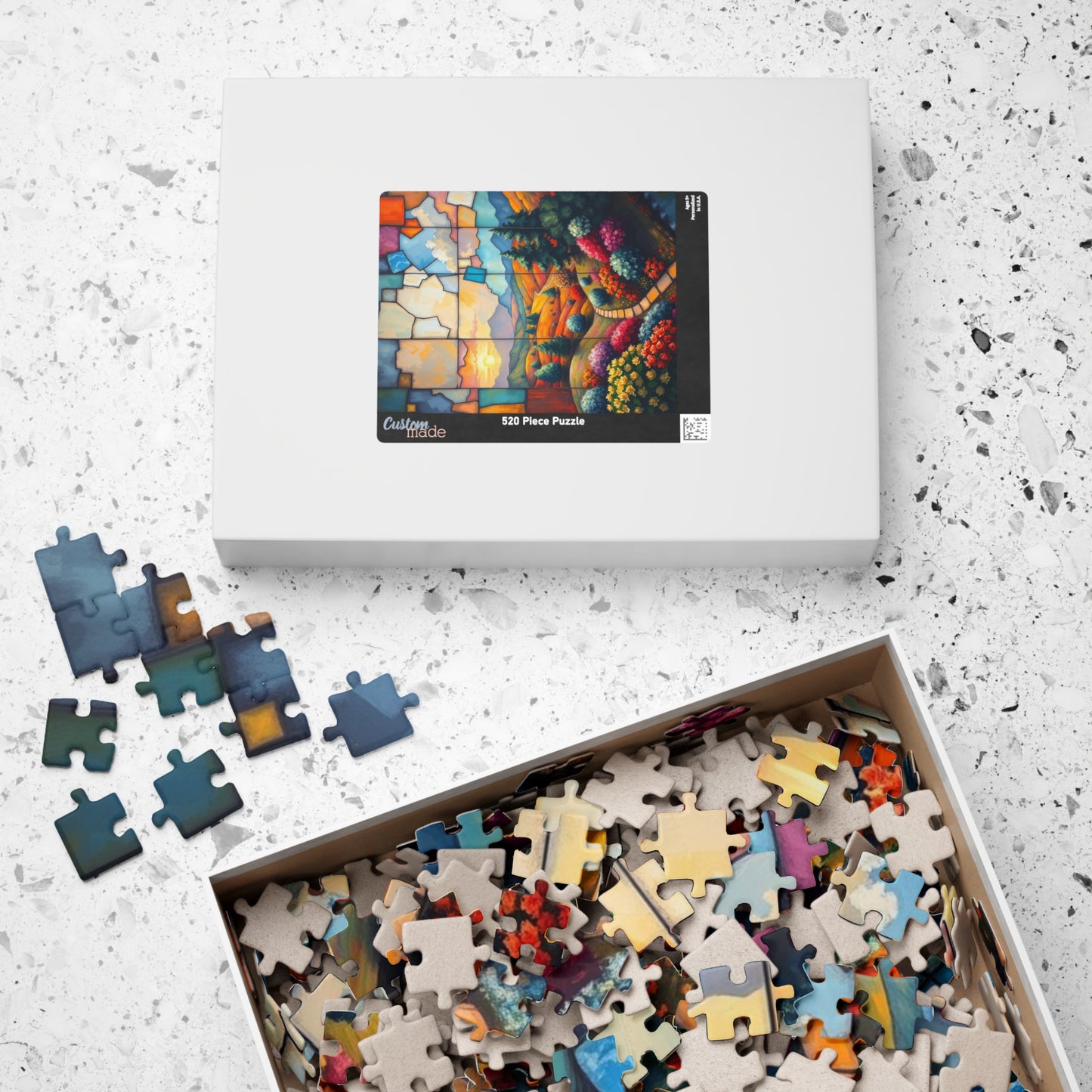 Chromatic Vale Landscape Puzzle, 110-1014 Piece Adult Jigsaw, Scenic Nature Art, Gift for Puzzle Lover, Mindfulness Activity, Brain Teaser