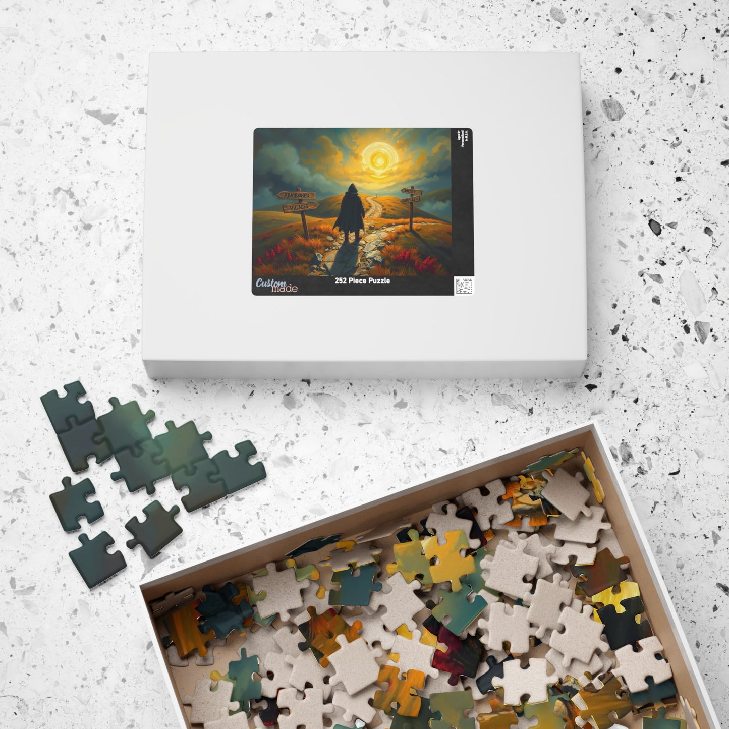 Crossroads of the Forsaken Jigsaw Puzzle, Gothic Puzzle, Mystical Journey Puzzle, Perfect for Game Night, Solo Fun, Gifts, and Home Decor Puzzle The Puzzle Chest