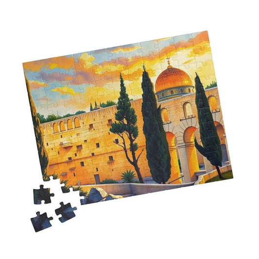 Western Wall Jigsaw Puzzle of Historic Landmark in Jerusalem Israel 110 pcs (Horizontal) Puzzle The Puzzle Chest