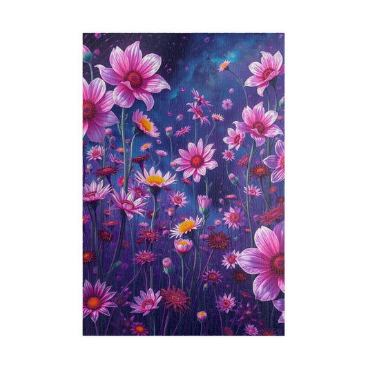 Floral Artwork Puzzle - 110, 252, 520, 1014-piece Flower Jigsaw Game for Adults, Gift for Flower Lovers, Mental Exercise for Seniors 1014 pcs (Vertical) Puzzle The Puzzle Chest