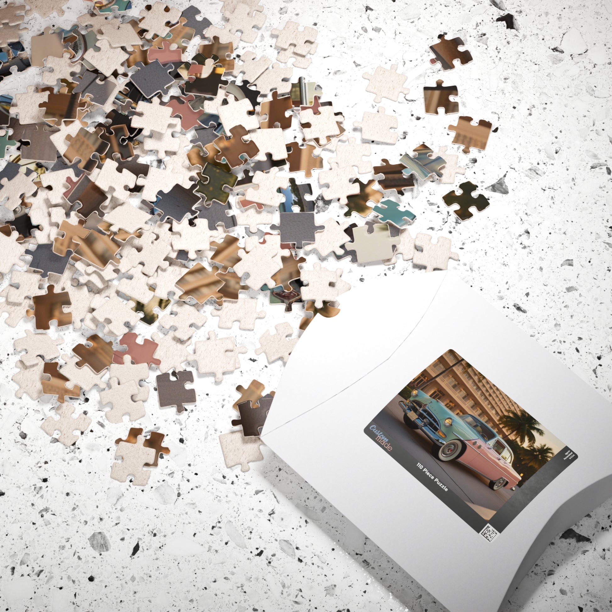 Vintage Car Puzzle - Classic 1956 Packard Caribbean, Nostalgic Jigsaw Game Puzzle The Puzzle Chest