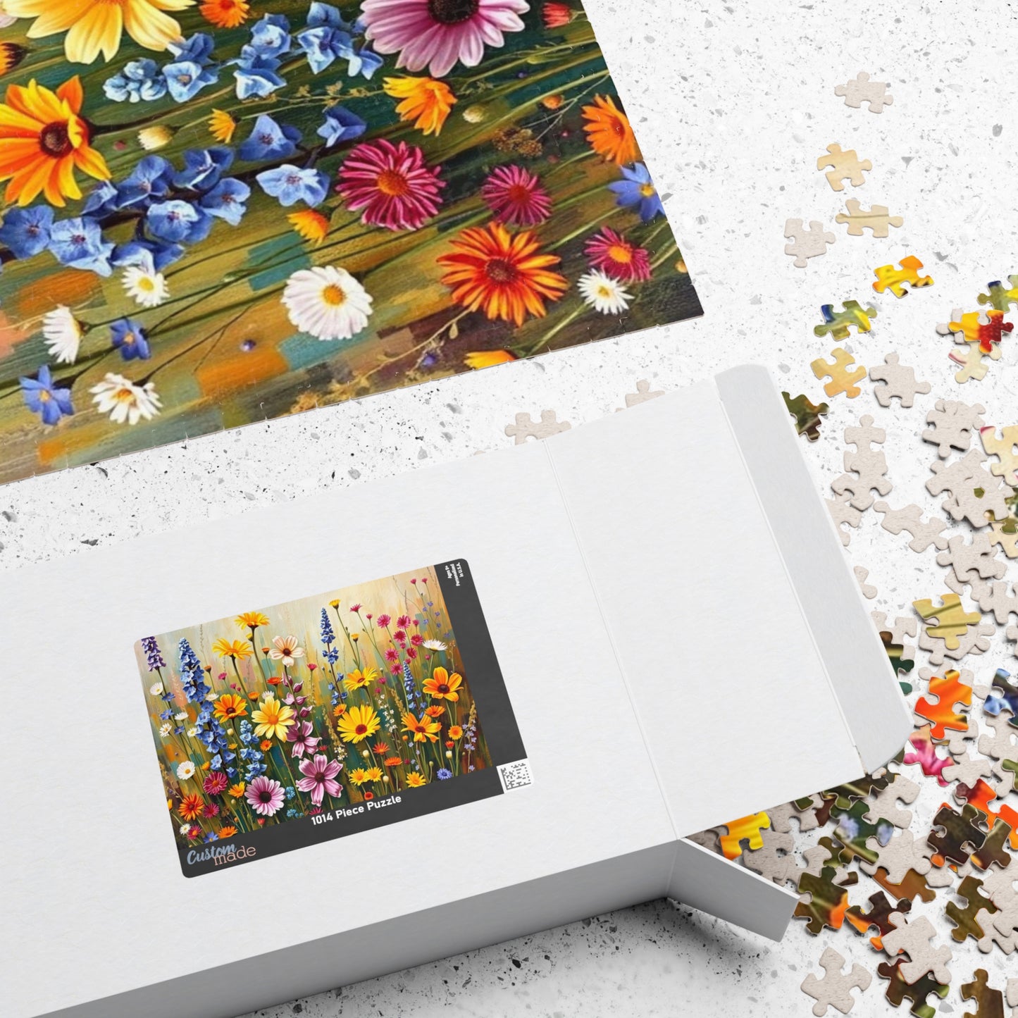 Vibrant Floral Puzzle, Flower Jigsaw Game for Adults Seniors, Family Fun Solo Activity, Mindfulness Gift for Nature Lovers Puzzle Fans Puzzle The Puzzle Chest