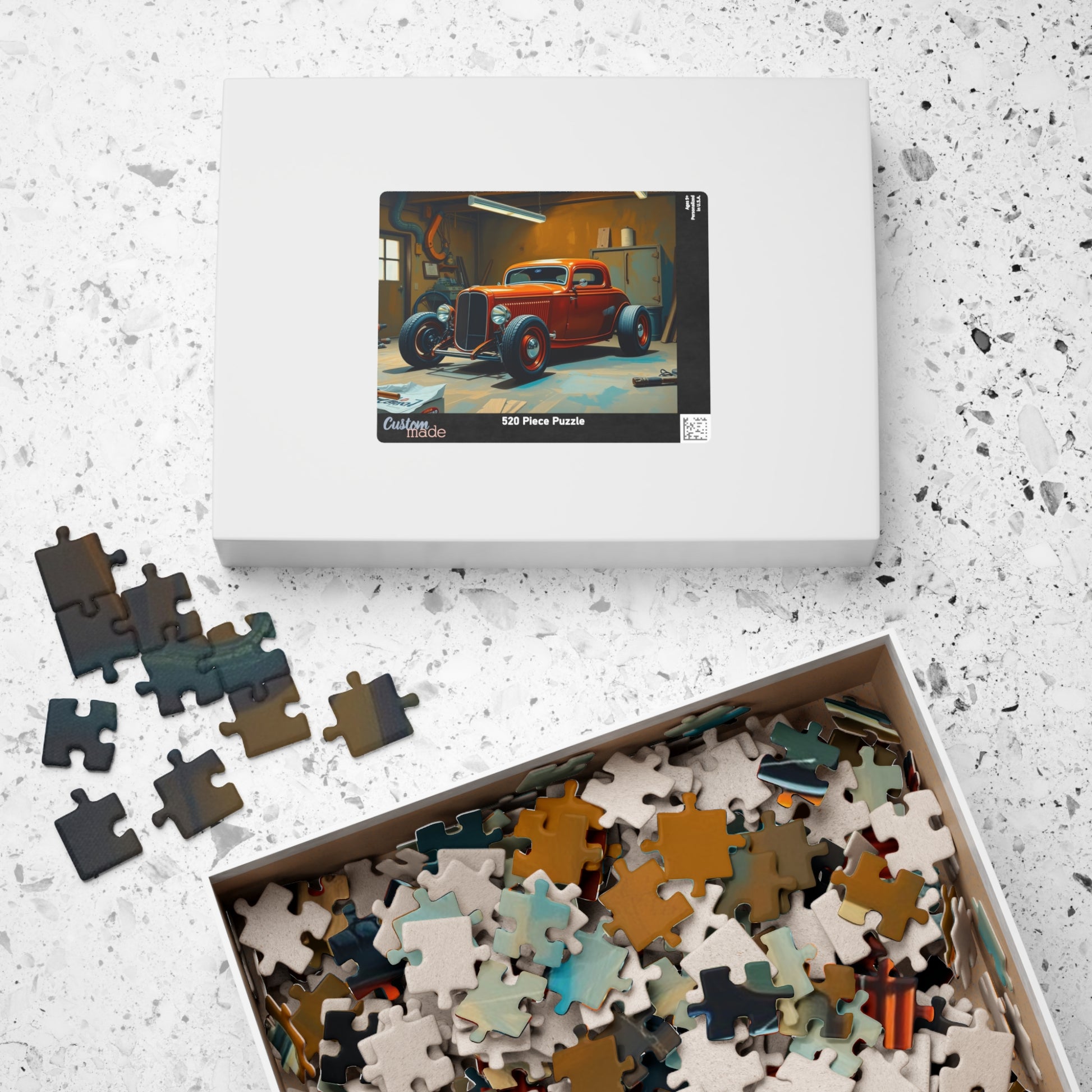 Vintage Car Puzzle - 1932 Deuce Coup, Retro Auto Jigsaw Game, Classic Car Art Puzzle The Puzzle Chest