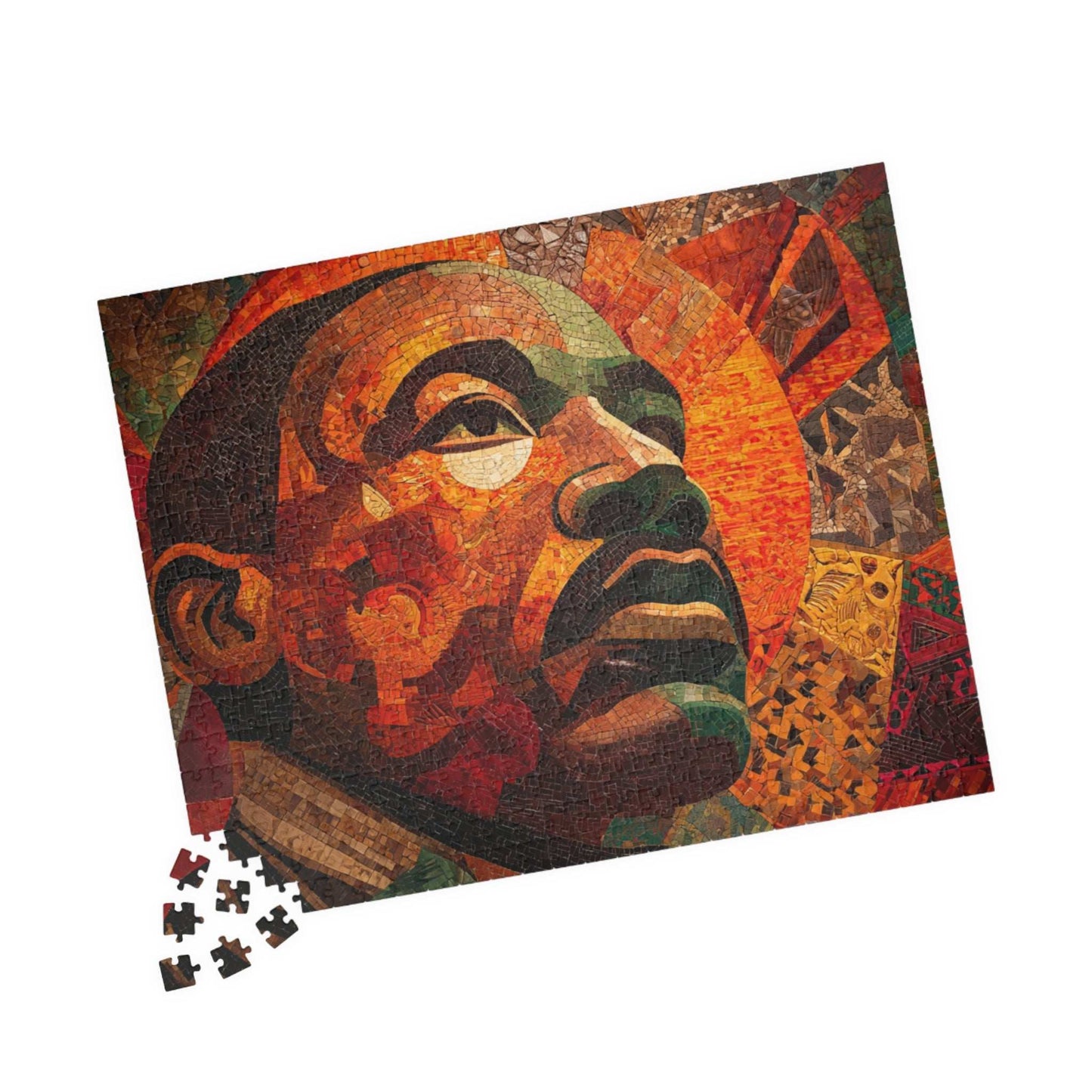 Dr. Martin Luther King Jr. Puzzle, Afrocentric Black History Jigsaw, Inspirational MLK Artwork, Educational Gift for Adults & Teens 520 pcs (Horizontal) Puzzle The Puzzle Chest