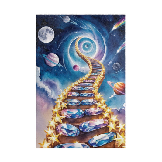 Trippy Space Jigsaw Puzzle, Celestial Stairway Starry Sky 252 520 1014 Pieces, Galaxy Puzzle, Mind-bending Gifted Puzzle Dreamscape 1014 pcs (Vertical) Puzzle The Puzzle Chest