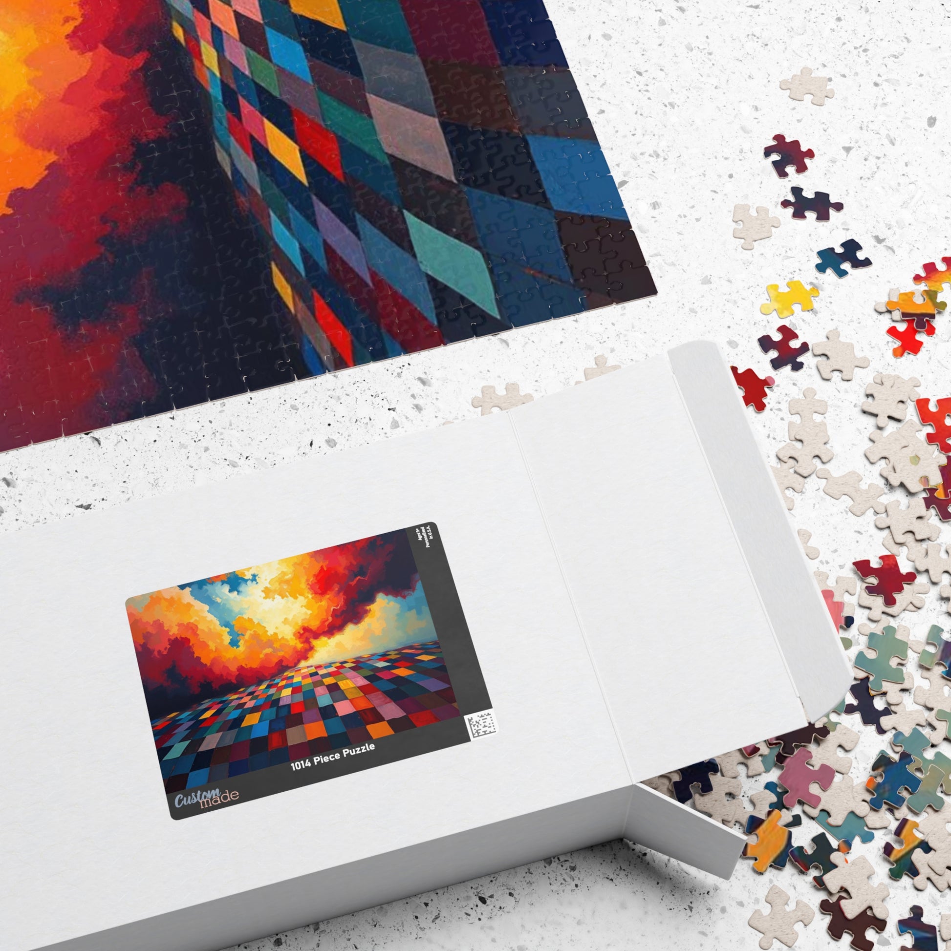 Vibrant Landscape Puzzle - Colorful Abstract Jigsaw Game for Adults, Art Puzzle Puzzle The Puzzle Chest