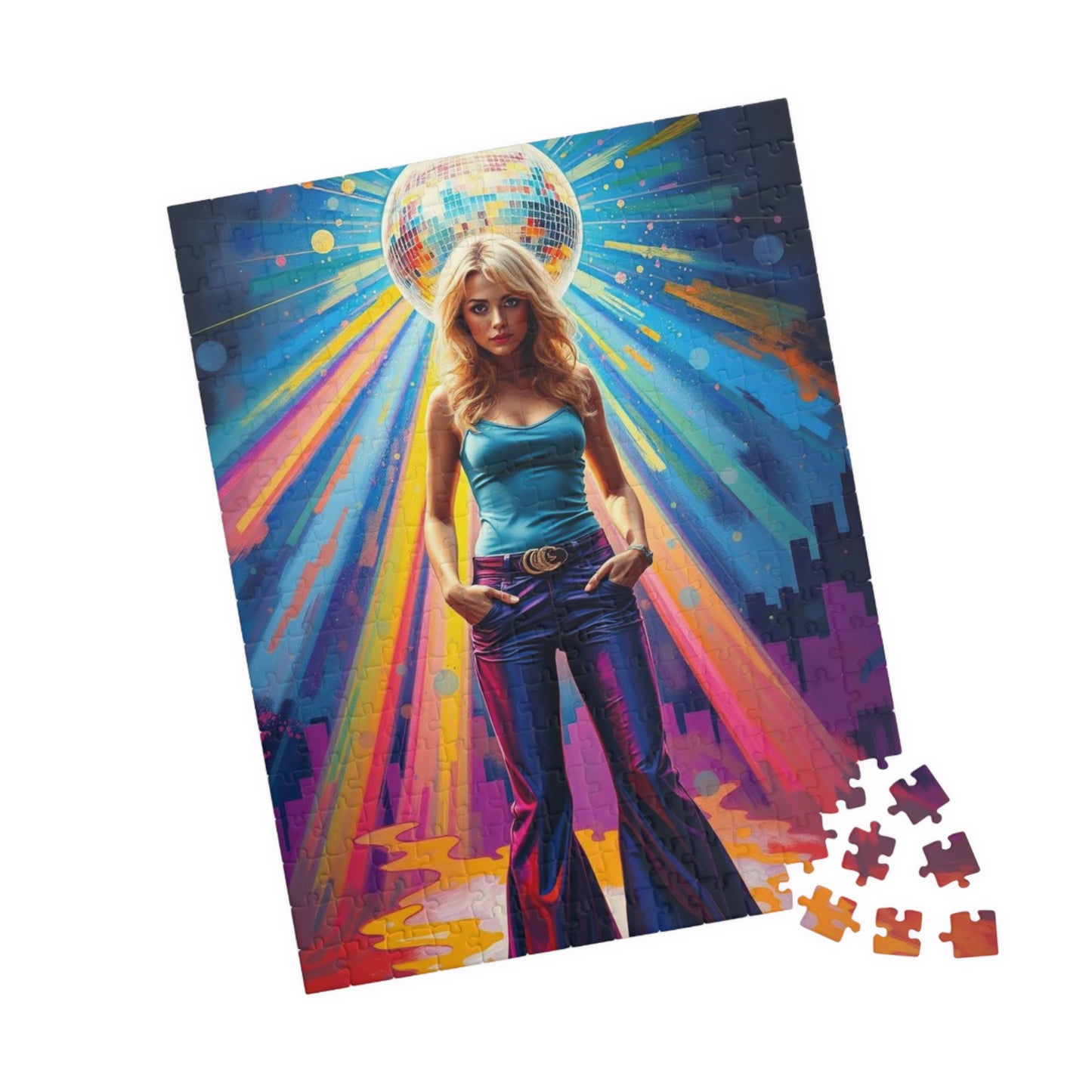 Disco Vibe Jigsaw Puzzle - 110 to 1014 Pieces, Retro Artwork Pop Art, Perfect Gift for Nostalgia Lovers, Party Entertainment, Family Fun Puzzle The Puzzle Chest