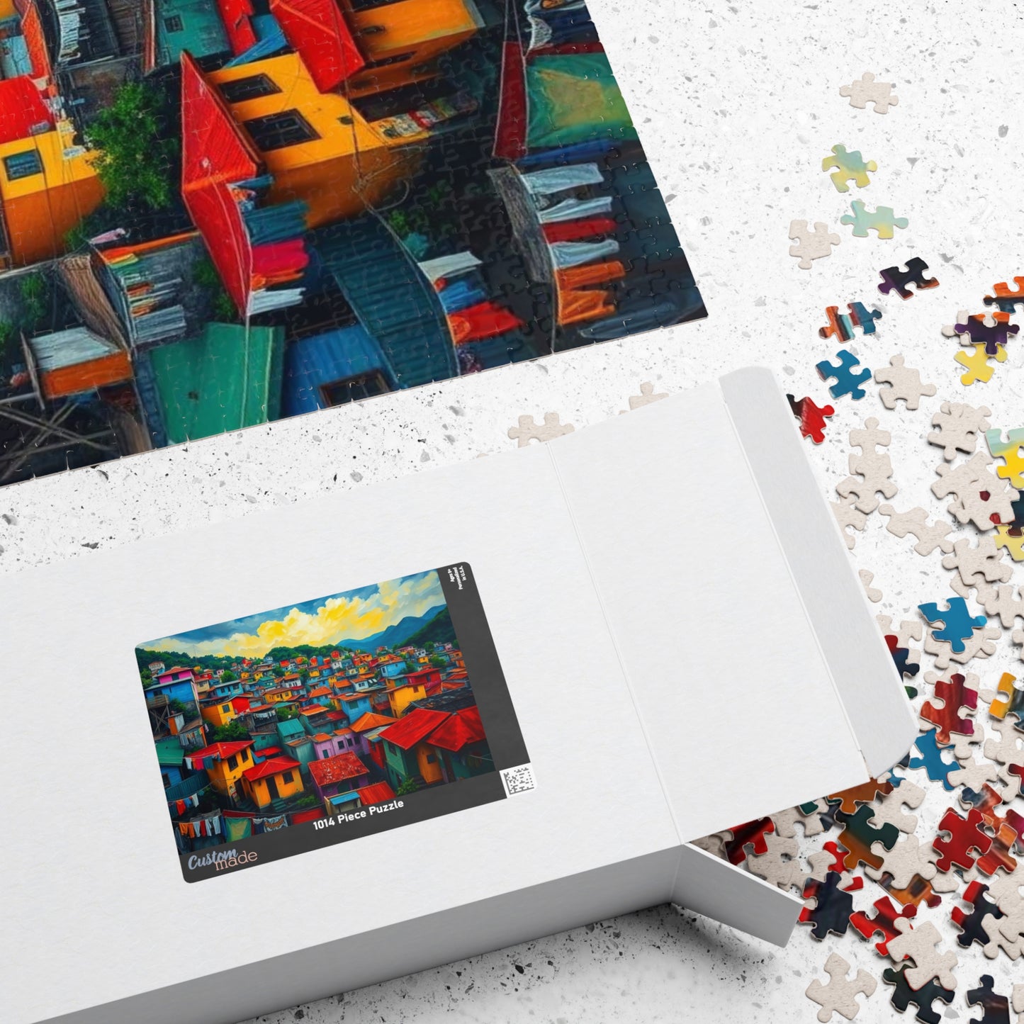 Rio de Janeiro Favela Jigsaw Puzzle for Adult Entertainment, Mindfulness Activity, Holiday Birthday Gift for Friends, Cityscape Puzzle Puzzle The Puzzle Chest