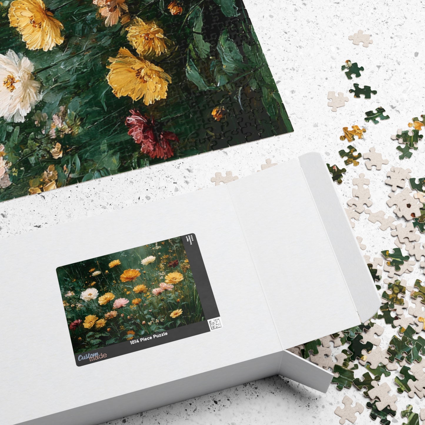 Floral Jigsaw Puzzle Game Perfect for Nature Lovers, Family Fun, Gifts, Home Decor, Brain Teaser