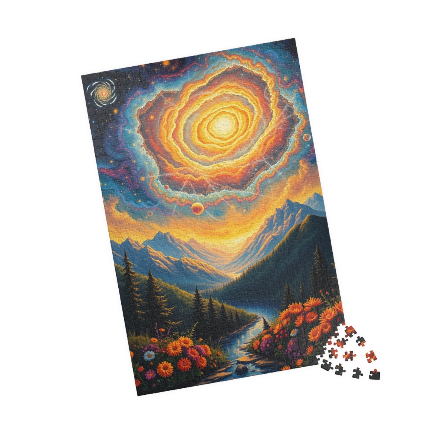 Stunning Cosmic Landscape Puzzle - 110, 252, 520, 1014-piece, Family Activity, Space Lover Gift, Home Decor, Unique Gift Idea Puzzle The Puzzle Chest
