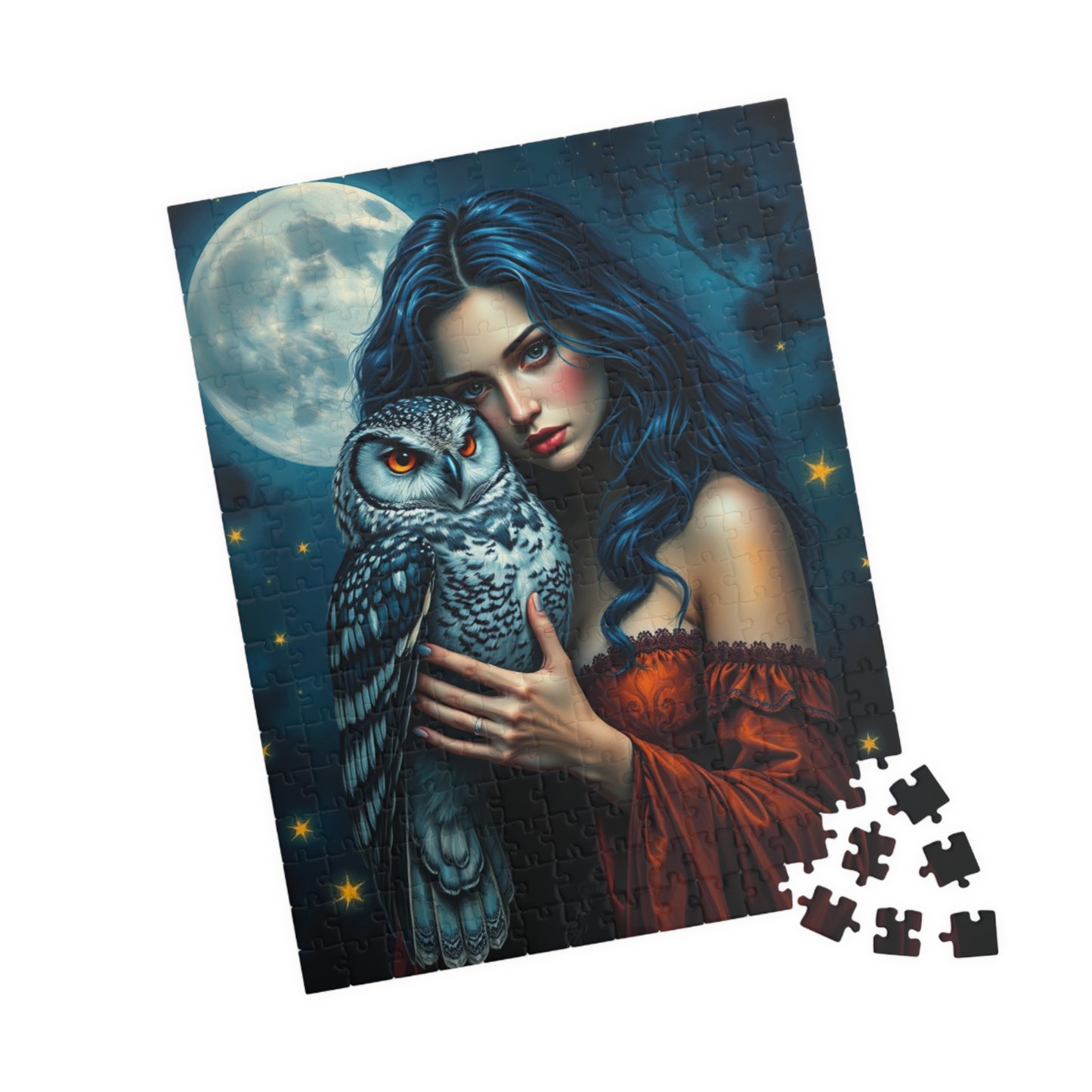 Mystical Owl Jigsaw Puzzle Game for Adults and Teens, Friend Gift for Animal Lover, Mindful Cozy Night In Family Entertainment or Solo Fun Puzzle The Puzzle Chest