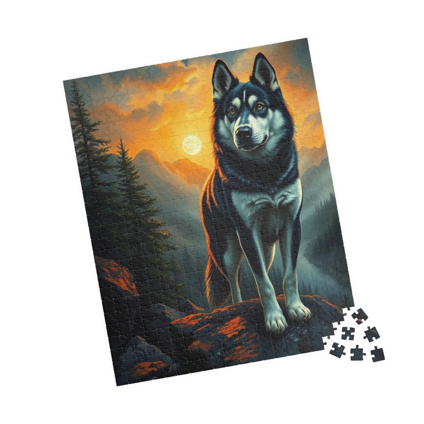 Husky Jigsaw Puzzle for Adults | Dog Lover Gift for Friend Birthday Holiday, Nature Puzzle, Family Activity, Pet Themed Home Entertainment Puzzle The Puzzle Chest
