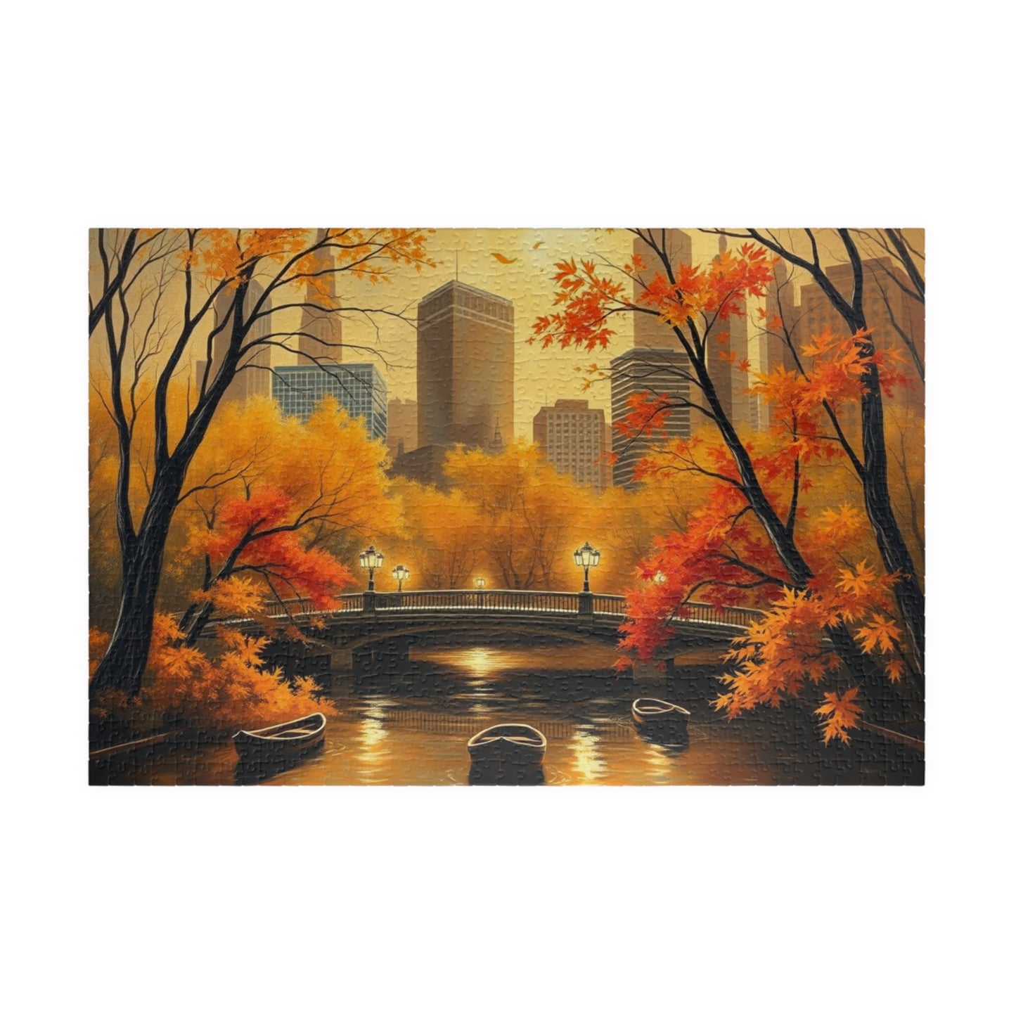 Central Park Sunrise Landscape Puzzle, 110, 252, 520, 1014-piece - Relaxing Jigsaw Game, Perfect Gift for Puzzle Lovers, Stress Relief 1014 pcs (Horizontal) Puzzle The Puzzle Chest