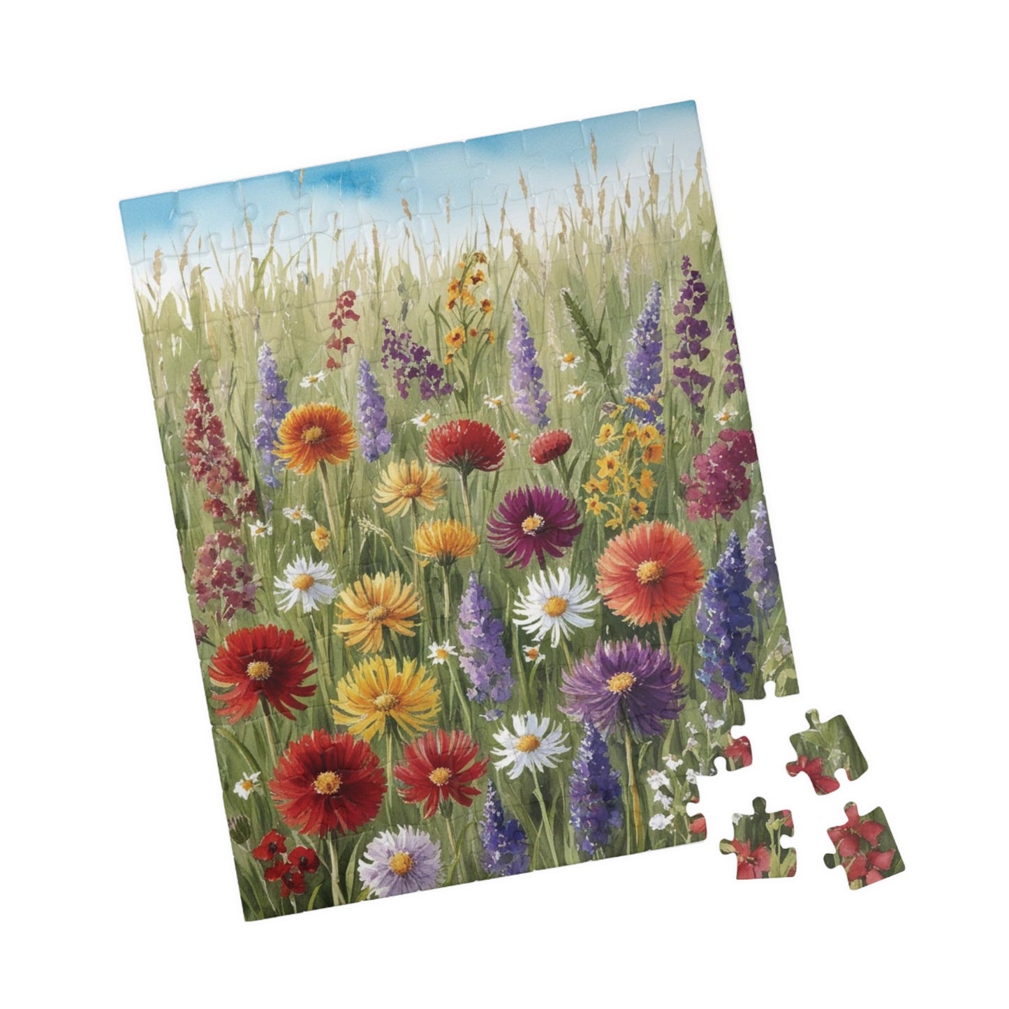 Wildflower Meadow Jigsaw Puzzle for Adult Home Entertainment, 110-1014 Piece, Gift for Puzzle Loving Friends, Family Game Night, Creative Leisure Activity Puzzle The Puzzle Chest