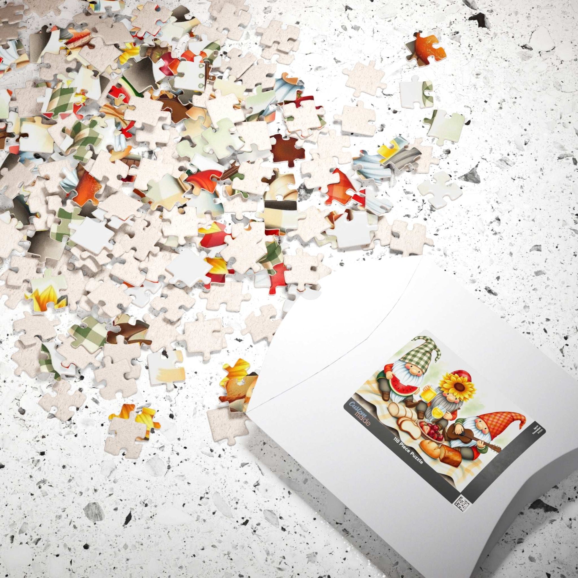 Gnome Picnic Puzzle - Summer Theme Jigsaw Game Puzzle The Puzzle Chest